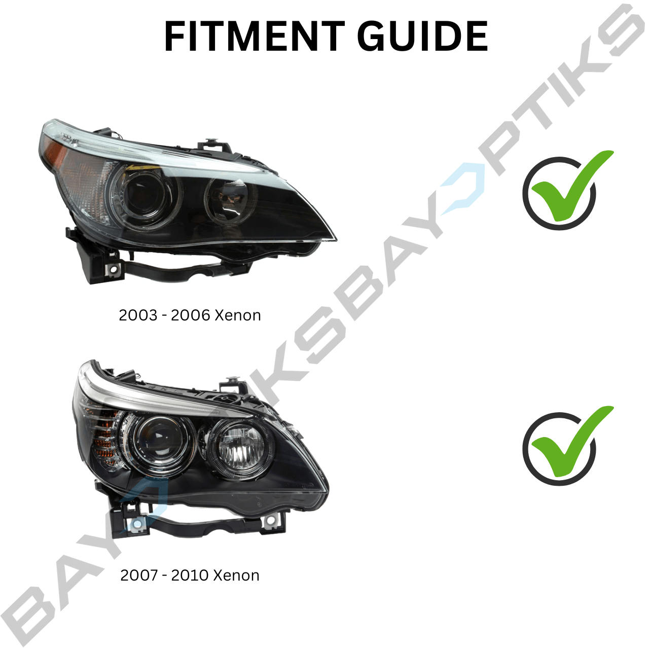 E60 M5 & 5 Series Laser Style LED Headlights (2003-2010)